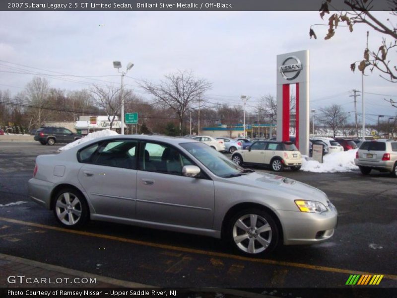 Brilliant Silver Metallic / Off-Black 2007 Subaru Legacy 2.5 GT Limited Sedan