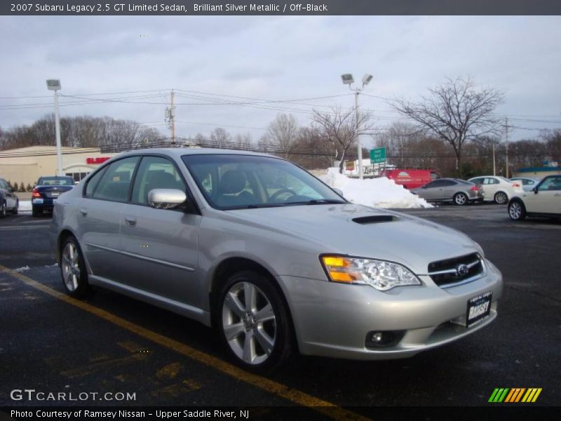 Brilliant Silver Metallic / Off-Black 2007 Subaru Legacy 2.5 GT Limited Sedan