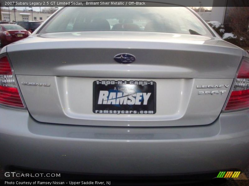 Brilliant Silver Metallic / Off-Black 2007 Subaru Legacy 2.5 GT Limited Sedan