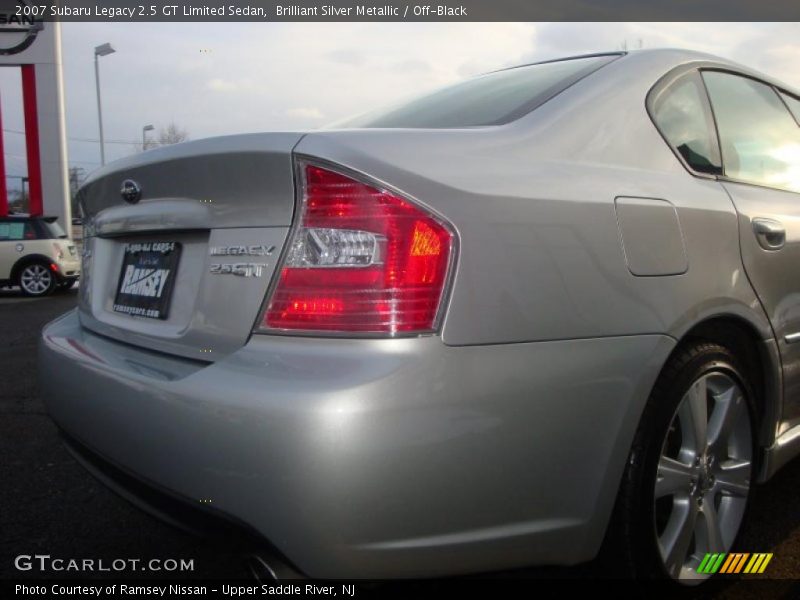 Brilliant Silver Metallic / Off-Black 2007 Subaru Legacy 2.5 GT Limited Sedan