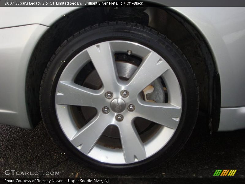 Brilliant Silver Metallic / Off-Black 2007 Subaru Legacy 2.5 GT Limited Sedan