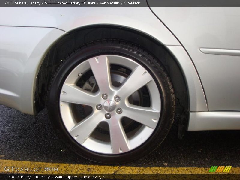 Brilliant Silver Metallic / Off-Black 2007 Subaru Legacy 2.5 GT Limited Sedan