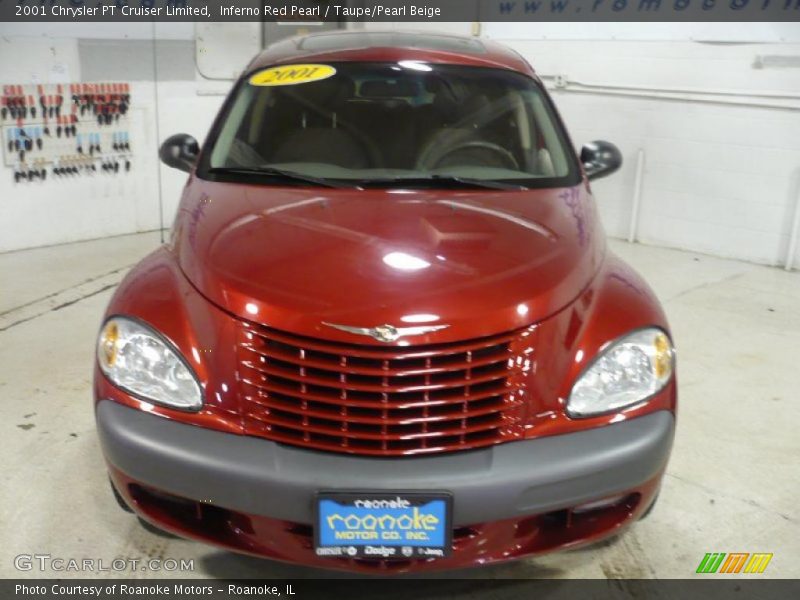 Inferno Red Pearl / Taupe/Pearl Beige 2001 Chrysler PT Cruiser Limited