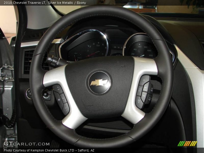 Silver Ice Metallic / Ebony 2010 Chevrolet Traverse LT