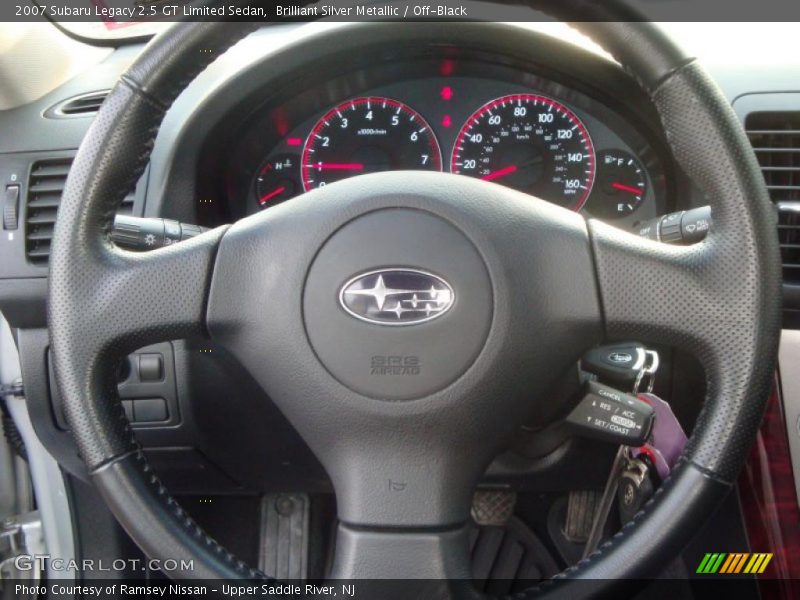 Brilliant Silver Metallic / Off-Black 2007 Subaru Legacy 2.5 GT Limited Sedan