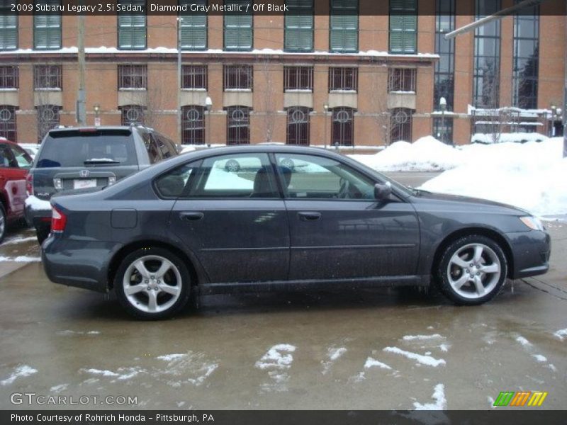 Diamond Gray Metallic / Off Black 2009 Subaru Legacy 2.5i Sedan