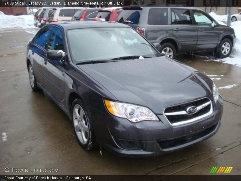 Diamond Gray Metallic / Off Black 2009 Subaru Legacy 2.5i Sedan