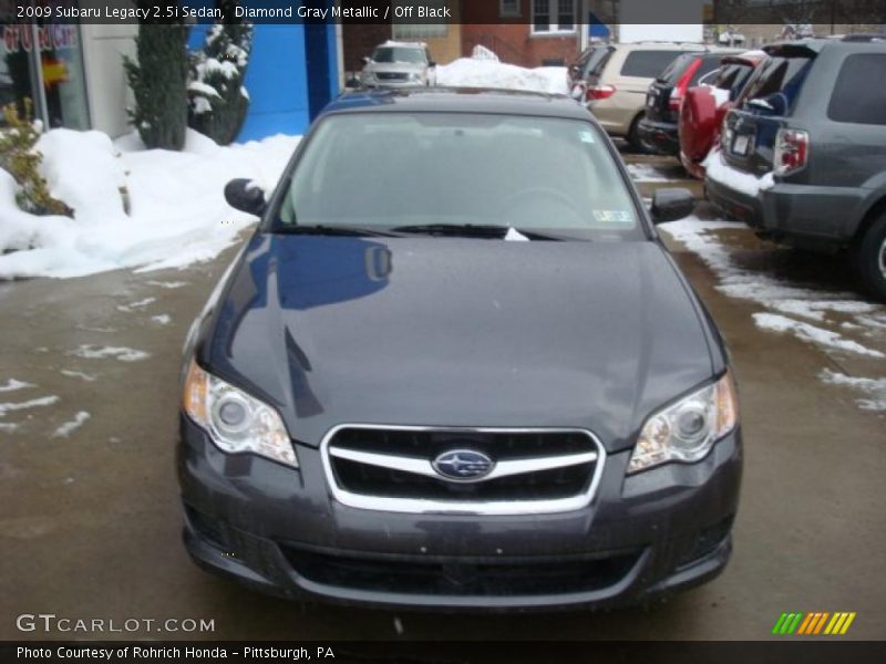 Diamond Gray Metallic / Off Black 2009 Subaru Legacy 2.5i Sedan
