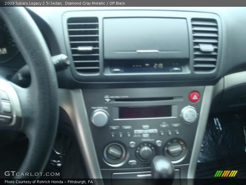Diamond Gray Metallic / Off Black 2009 Subaru Legacy 2.5i Sedan