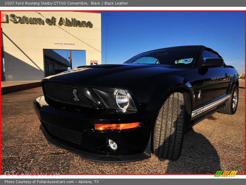 Black / Black Leather 2007 Ford Mustang Shelby GT500 Convertible
