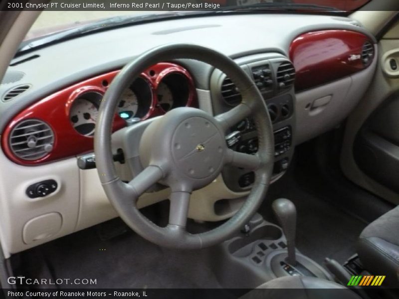 Inferno Red Pearl / Taupe/Pearl Beige 2001 Chrysler PT Cruiser Limited