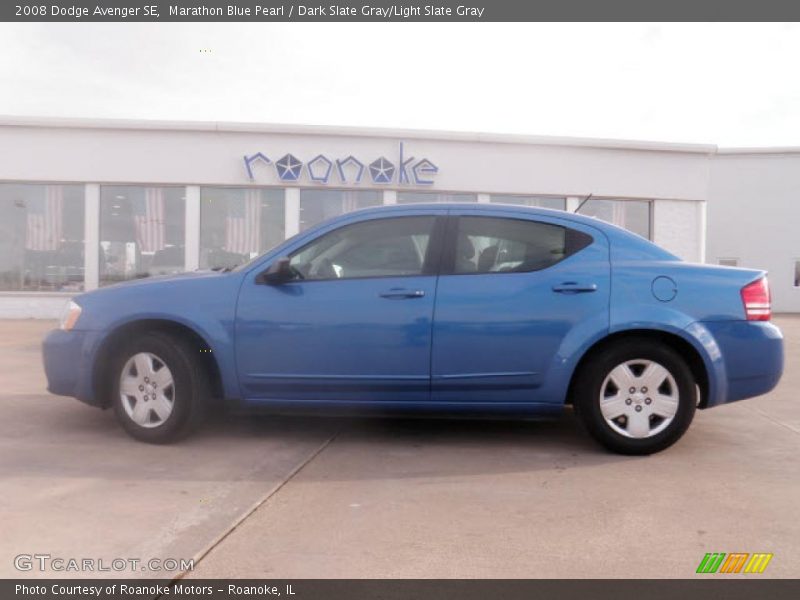 Marathon Blue Pearl / Dark Slate Gray/Light Slate Gray 2008 Dodge Avenger SE