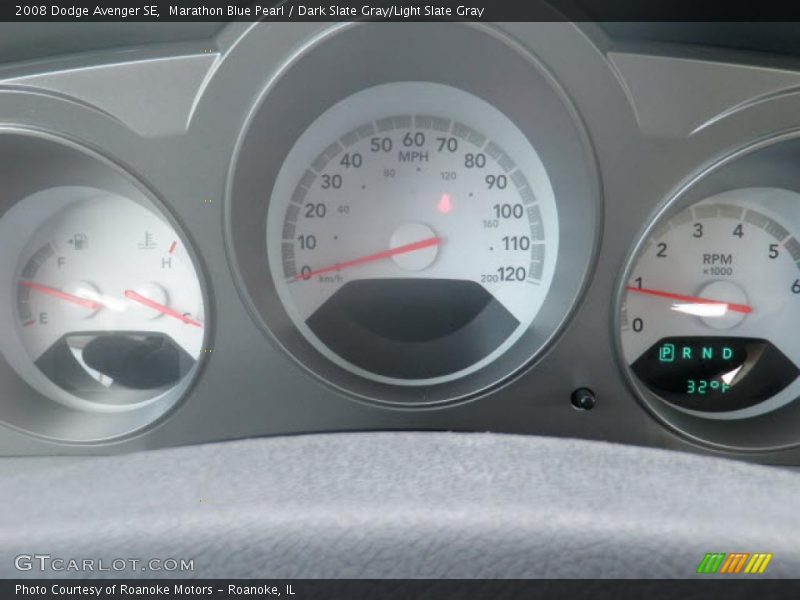 Marathon Blue Pearl / Dark Slate Gray/Light Slate Gray 2008 Dodge Avenger SE