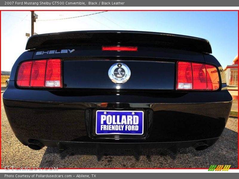 Black / Black Leather 2007 Ford Mustang Shelby GT500 Convertible