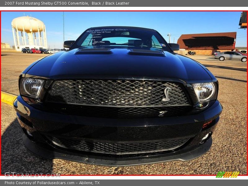 Black / Black Leather 2007 Ford Mustang Shelby GT500 Convertible