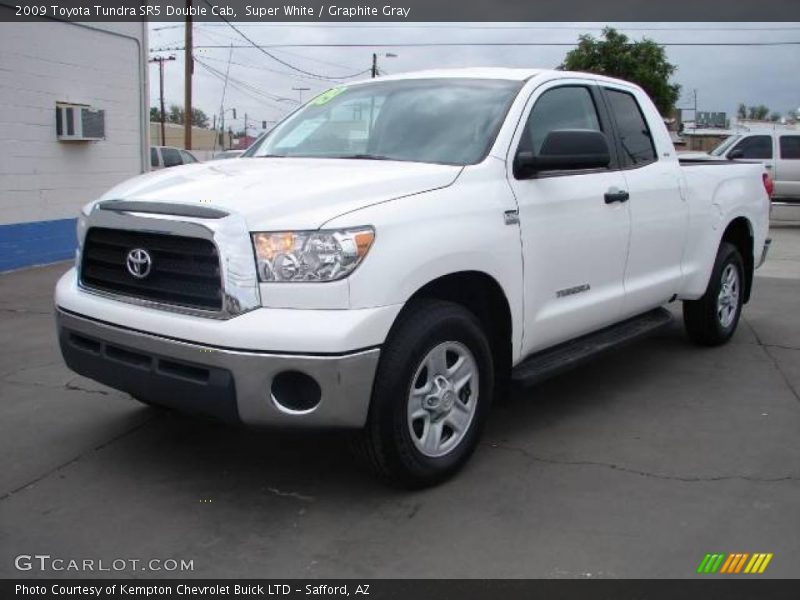 Super White / Graphite Gray 2009 Toyota Tundra SR5 Double Cab