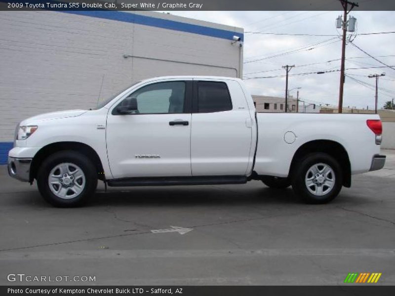 Super White / Graphite Gray 2009 Toyota Tundra SR5 Double Cab