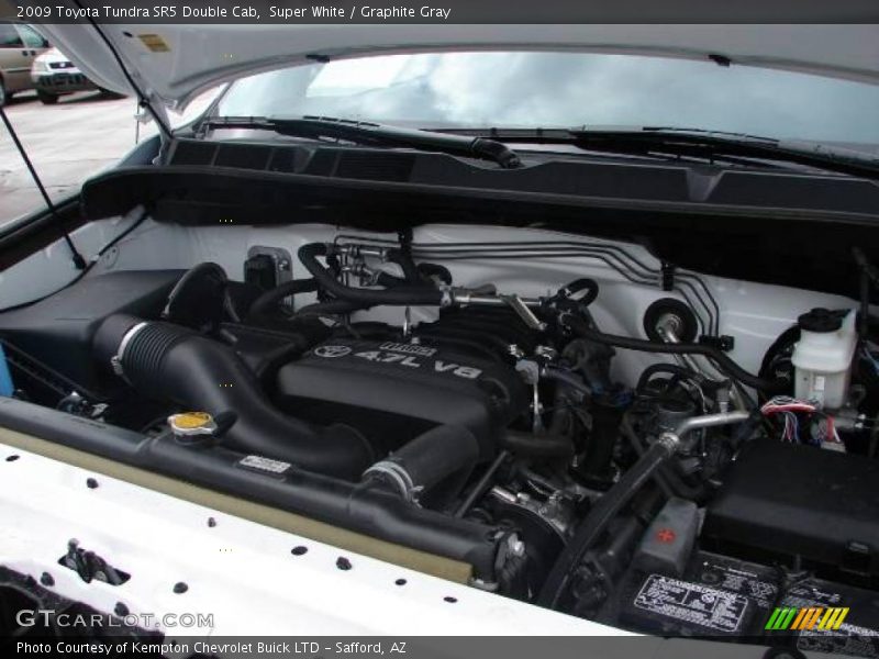 Super White / Graphite Gray 2009 Toyota Tundra SR5 Double Cab