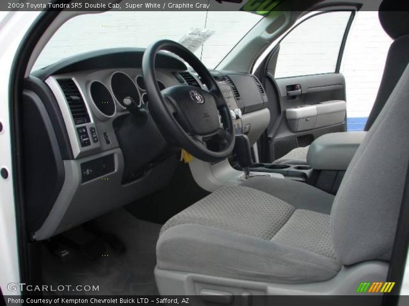 Super White / Graphite Gray 2009 Toyota Tundra SR5 Double Cab