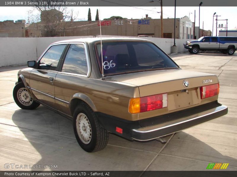 Bahama Brown / Black 1984 BMW 3 Series 318i