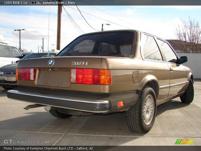 Bahama Brown / Black 1984 BMW 3 Series 318i