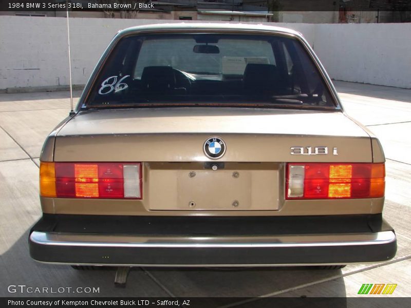 Bahama Brown / Black 1984 BMW 3 Series 318i