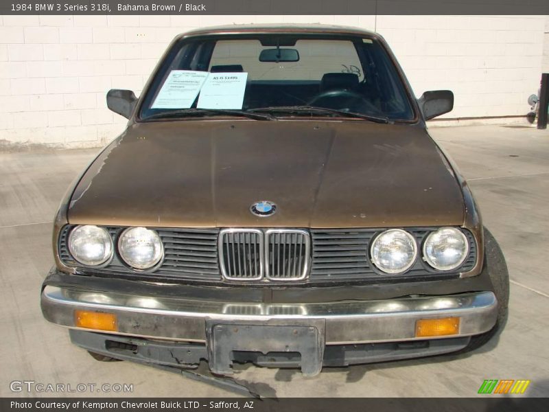 Bahama Brown / Black 1984 BMW 3 Series 318i