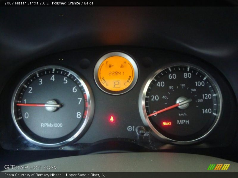 Polished Granite / Beige 2007 Nissan Sentra 2.0 S