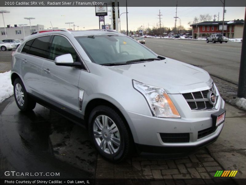 Radiant Silver / Titanium/Ebony 2010 Cadillac SRX V6