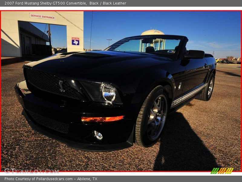Black / Black Leather 2007 Ford Mustang Shelby GT500 Convertible