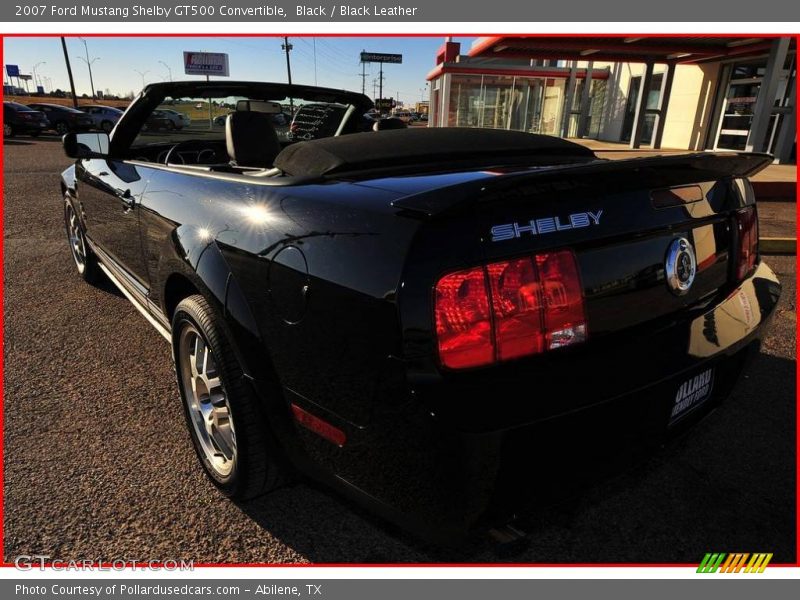 Black / Black Leather 2007 Ford Mustang Shelby GT500 Convertible