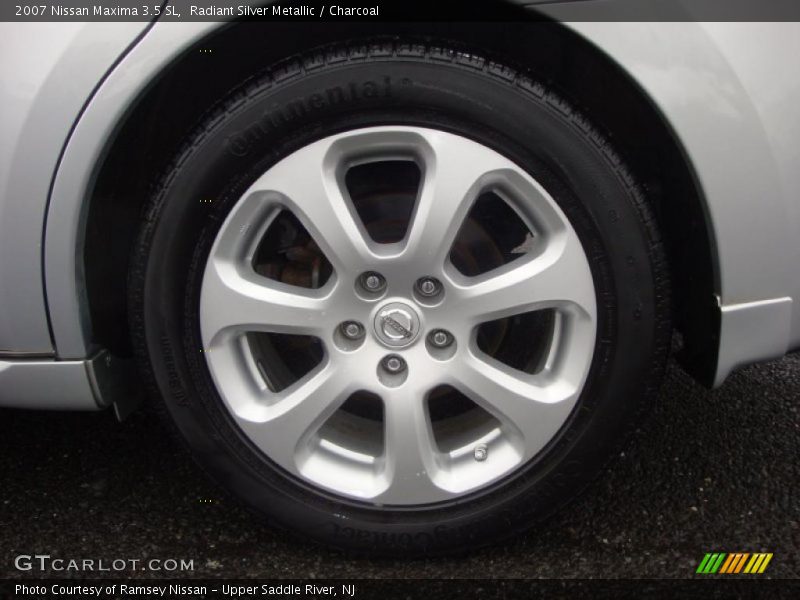 Radiant Silver Metallic / Charcoal 2007 Nissan Maxima 3.5 SL
