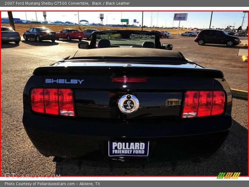Black / Black Leather 2007 Ford Mustang Shelby GT500 Convertible