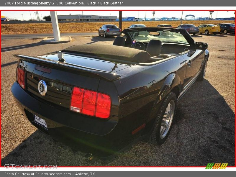 Black / Black Leather 2007 Ford Mustang Shelby GT500 Convertible