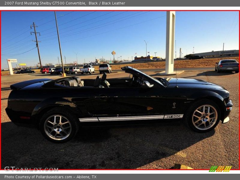 Black / Black Leather 2007 Ford Mustang Shelby GT500 Convertible