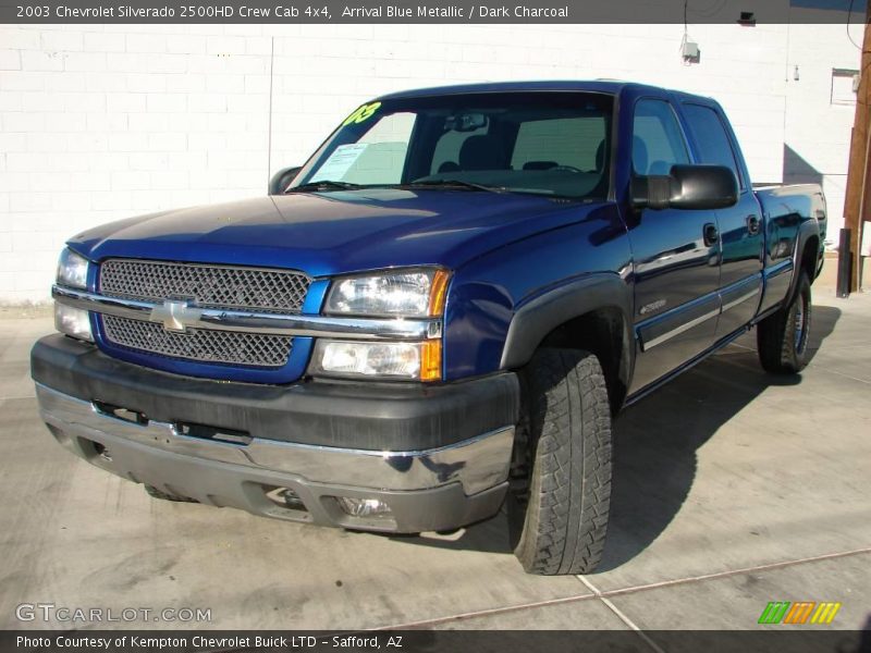Arrival Blue Metallic / Dark Charcoal 2003 Chevrolet Silverado 2500HD Crew Cab 4x4