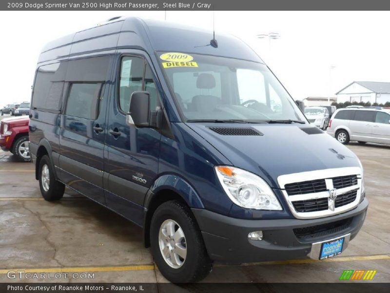 Steel Blue / Gray 2009 Dodge Sprinter Van 2500 High Roof Passenger