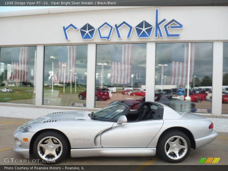 Viper Bright Silver Metallic / Black/Black 1998 Dodge Viper RT-10