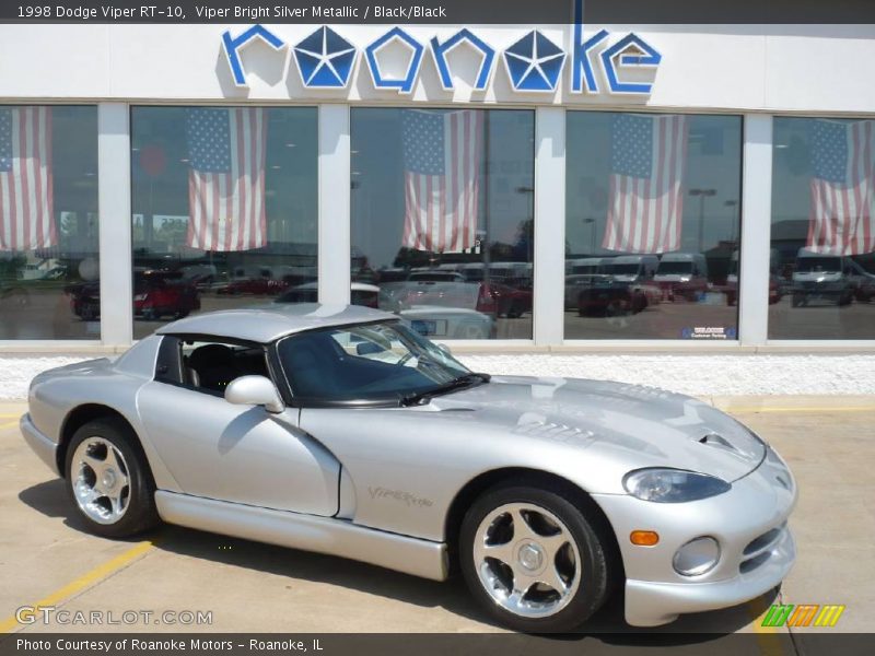 Viper Bright Silver Metallic / Black/Black 1998 Dodge Viper RT-10