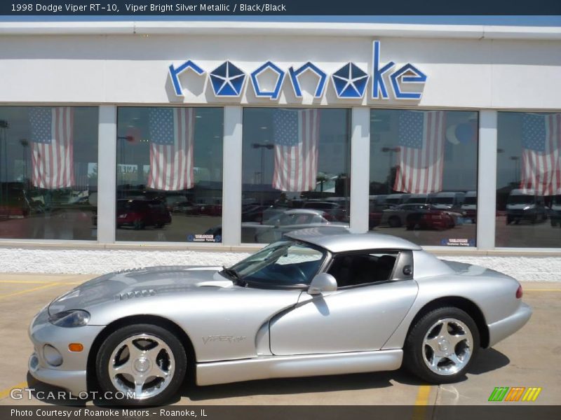 Viper Bright Silver Metallic / Black/Black 1998 Dodge Viper RT-10