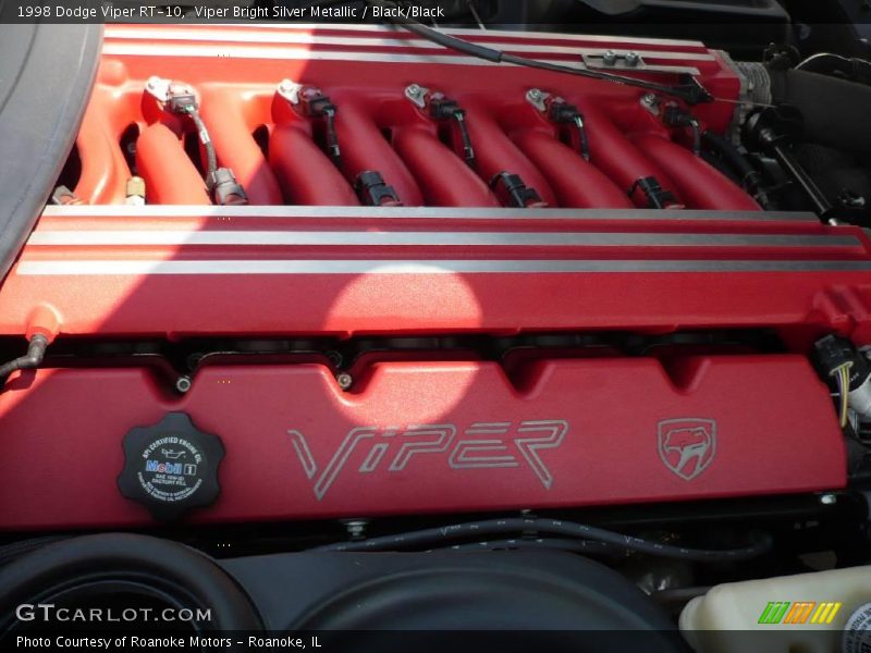 Viper Bright Silver Metallic / Black/Black 1998 Dodge Viper RT-10