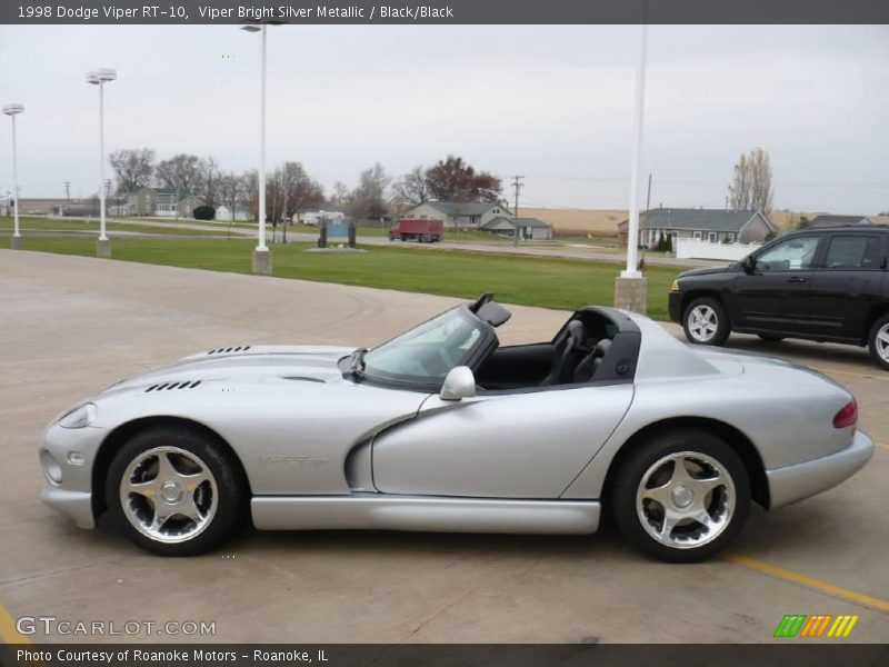 Viper Bright Silver Metallic / Black/Black 1998 Dodge Viper RT-10