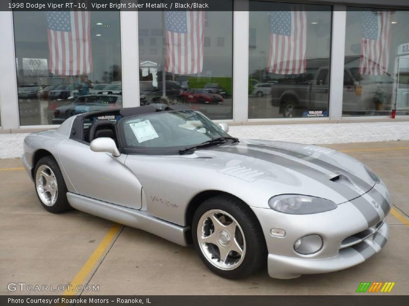 Viper Bright Silver Metallic / Black/Black 1998 Dodge Viper RT-10