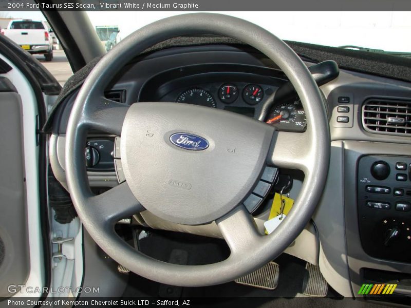 Vibrant White / Medium Graphite 2004 Ford Taurus SES Sedan