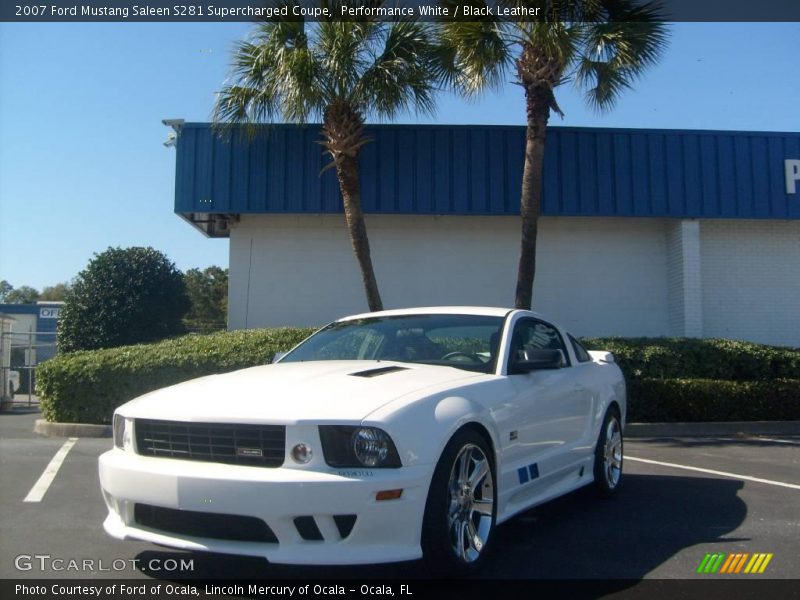 Performance White / Black Leather 2007 Ford Mustang Saleen S281 Supercharged Coupe