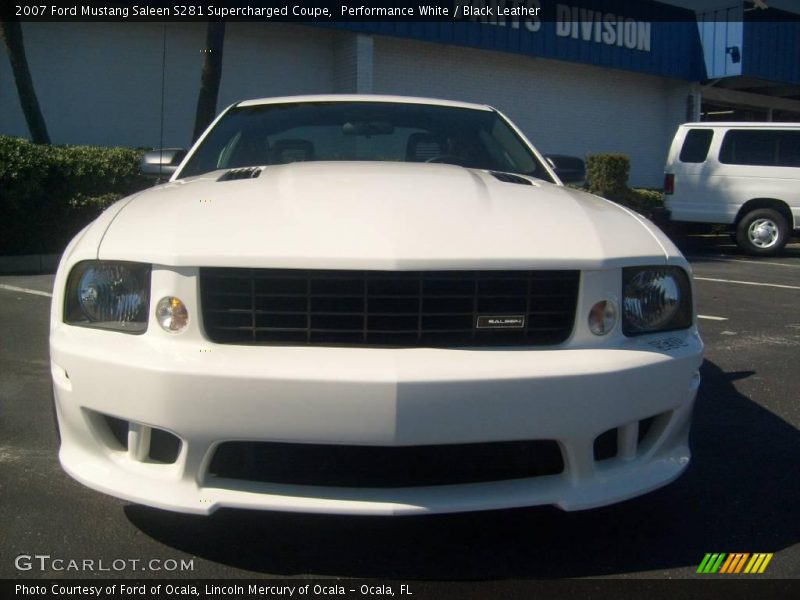 Performance White / Black Leather 2007 Ford Mustang Saleen S281 Supercharged Coupe