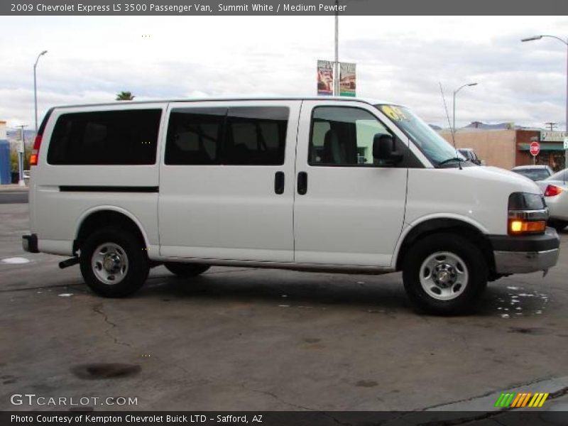 Summit White / Medium Pewter 2009 Chevrolet Express LS 3500 Passenger Van