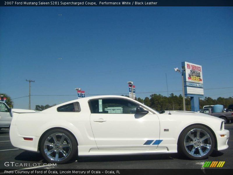 Performance White / Black Leather 2007 Ford Mustang Saleen S281 Supercharged Coupe