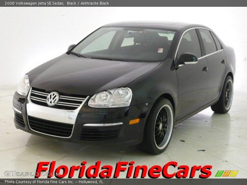 Black / Anthracite Black 2008 Volkswagen Jetta SE Sedan