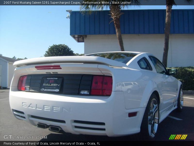 Performance White / Black Leather 2007 Ford Mustang Saleen S281 Supercharged Coupe